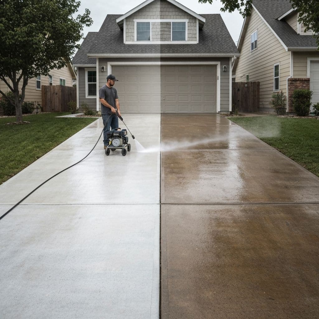 Pressure washing service