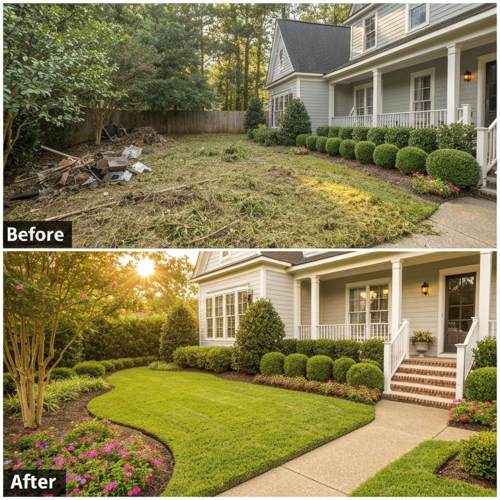 Yard cleanup and restoration